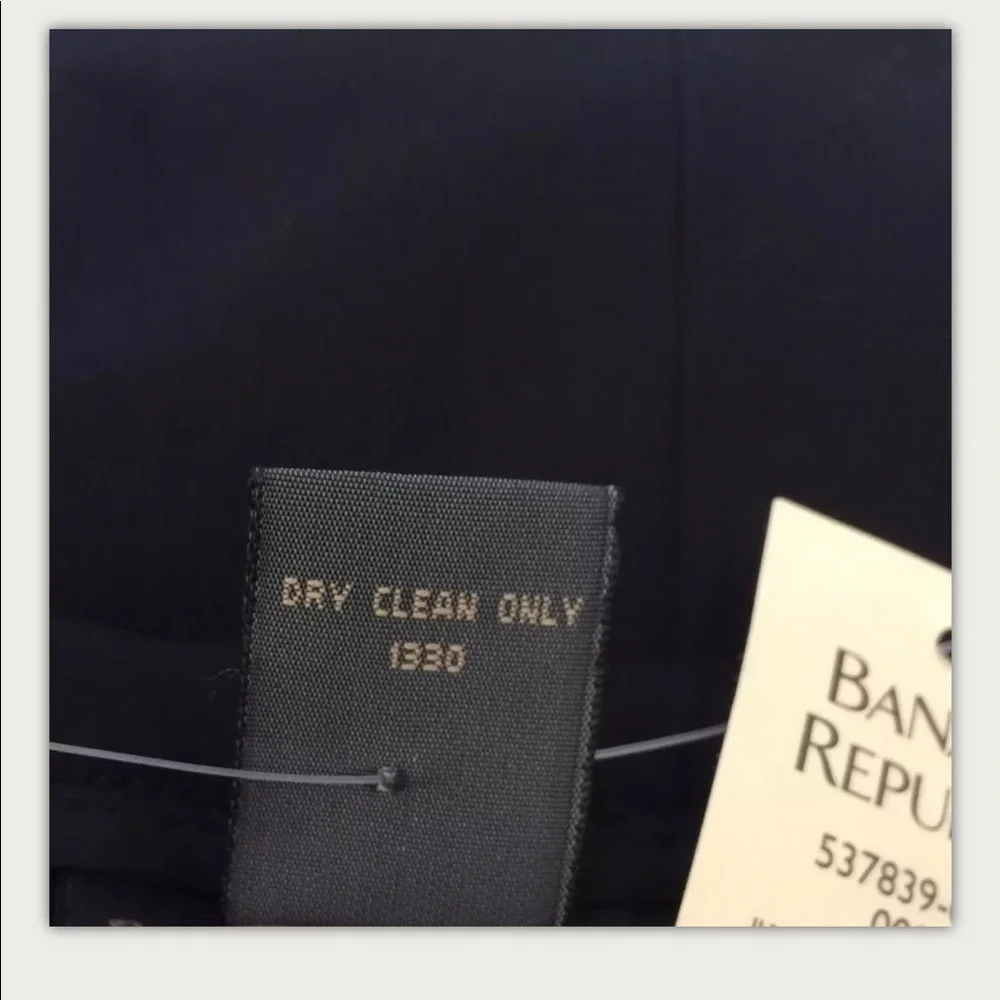 BANANA REPUBLIC Skirt A Line Preppy Black Cotton New